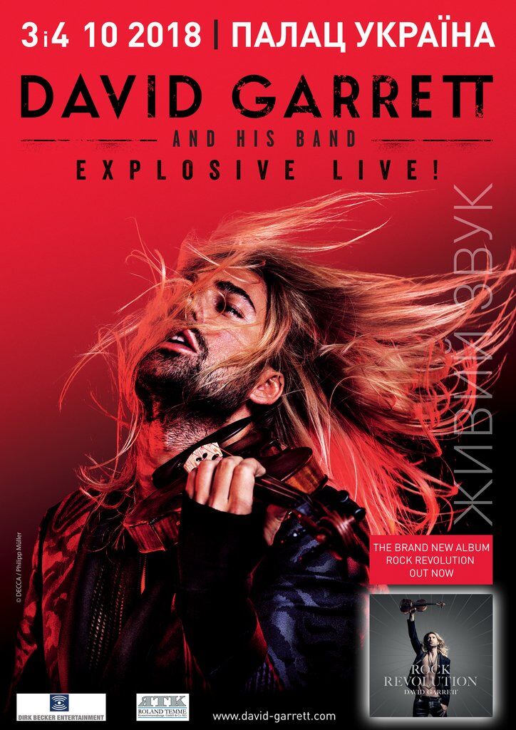 DAVID GARRETT AND HIS BAND EXPLOSIVE LIVE!