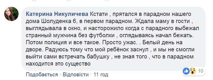 ''Хапав за руки й одяг'': під Києвом збоченець влаштував ''полювання'' за жінкою із немовлям