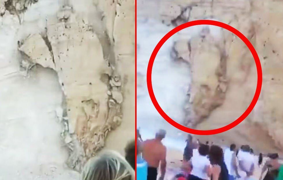 На популярному курорті Греції скеля обвалилася на туристів: фото і відео НП