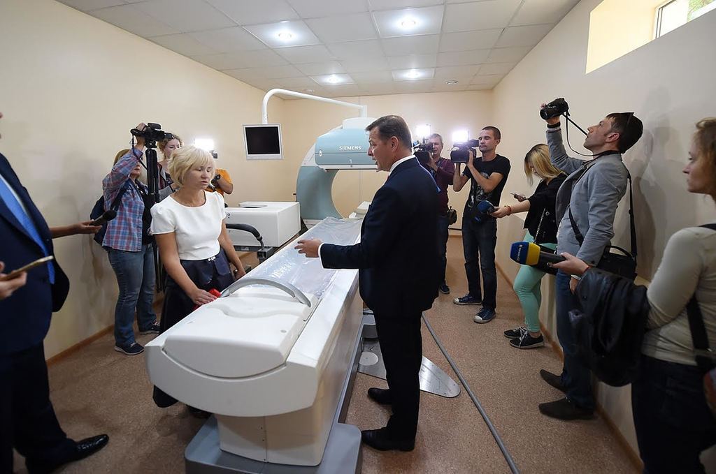Олег Ляшко на открытии центра радиоизотопной диагностики в Одессе