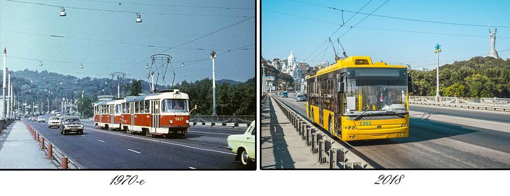 Как менялся один из старейших мостов Киева: фото за 68 лет