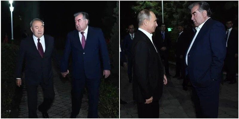 Взял за руку и показал свои арбузы: президент Таджикистана потрогал Путина. Видео и фотофакт