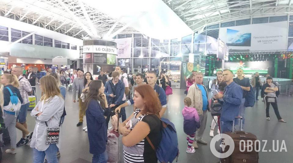 Замість Туреччини - ''Бориспіль'': у Києві застрягли 170 пасажирів ''Bravo''