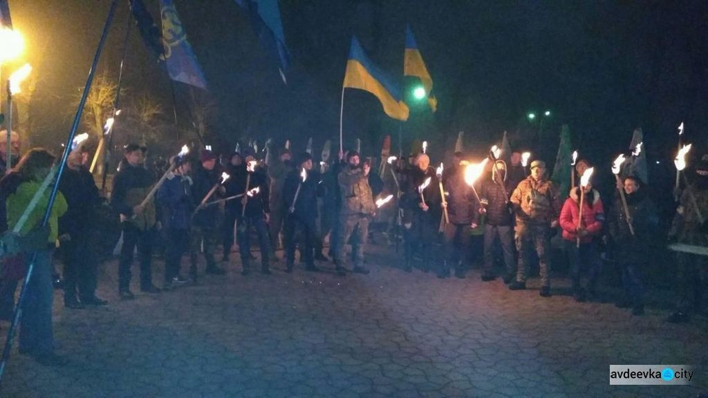 На Донбассе прошли акции в честь Бандеры: фото и видео