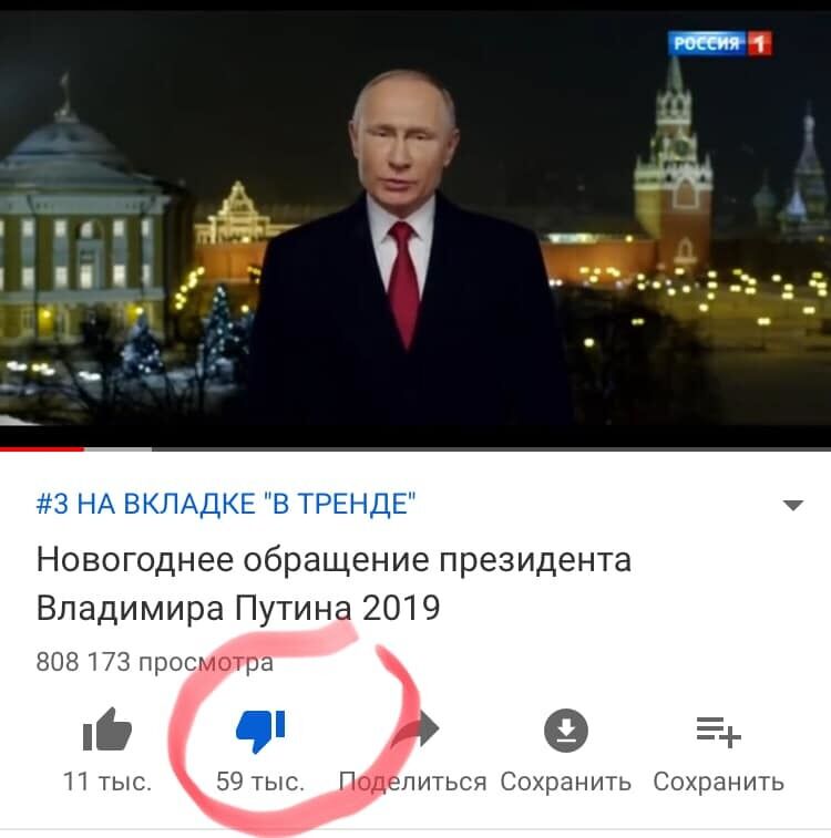 Новогоднее поздравление Путина обернулось позором