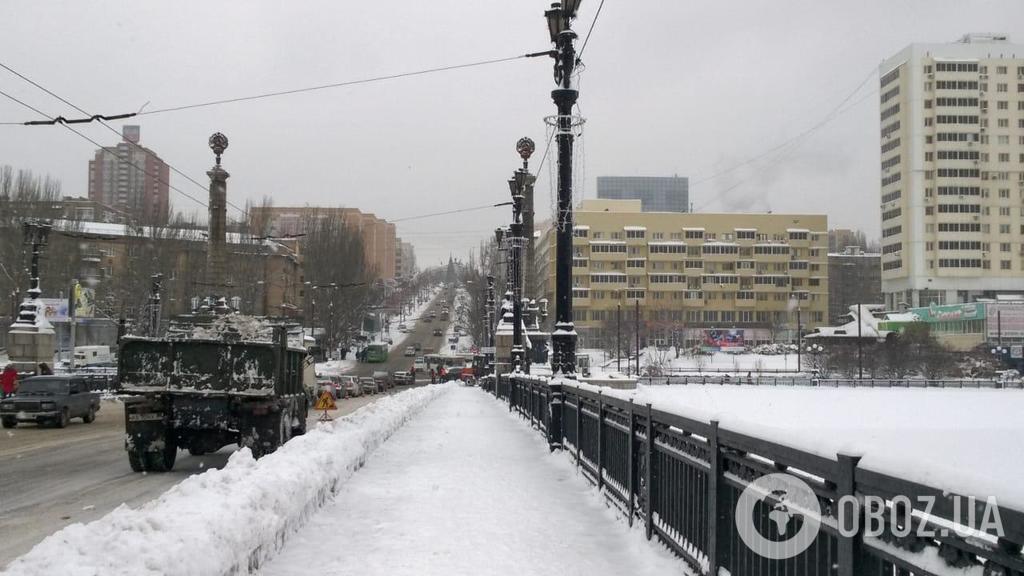 Фото Донецка: снег напал неожиданно