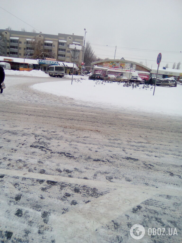 Фото Донецка: снег напал неожиданно