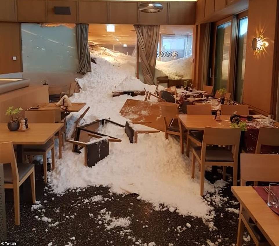 В Швейцарии лавина уничтожила популярный отель: пугающие фото