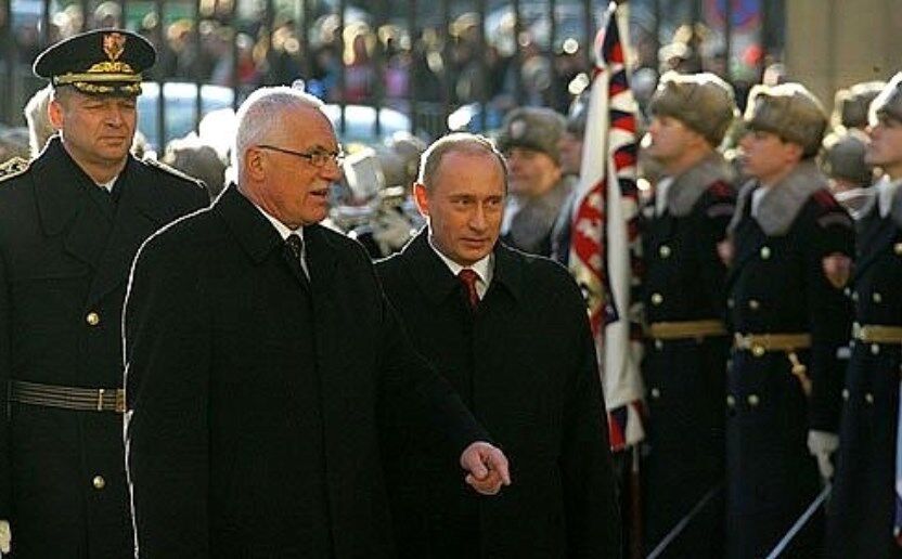 Вацлав Клаус и Владимир Путин