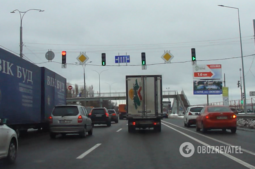 Скандально известный светофор на Одесской трассе