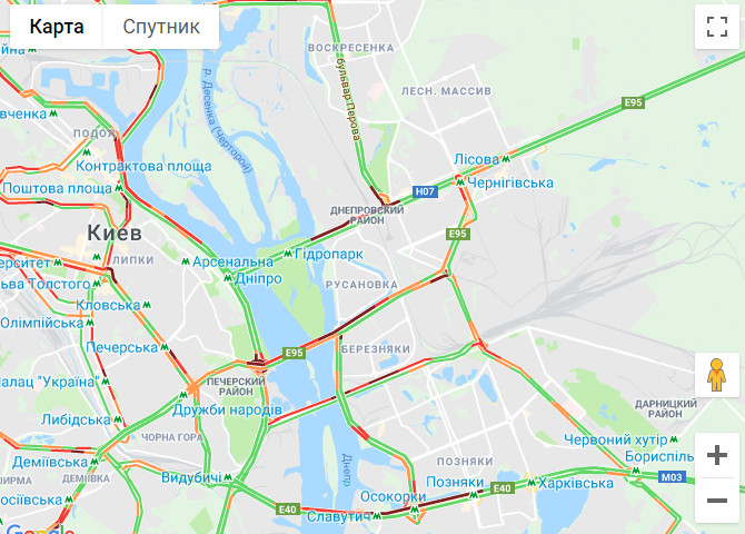 Пробки в Киеве