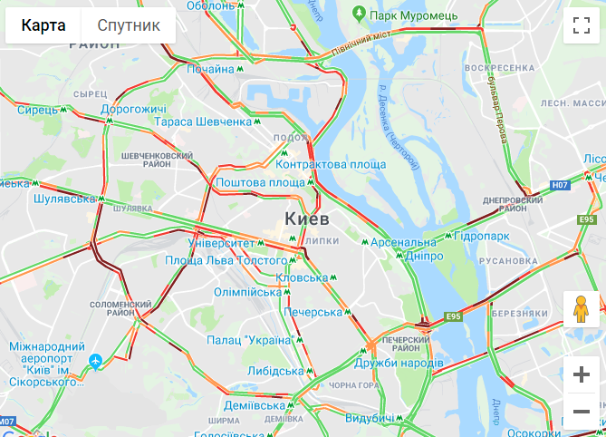 Пробки в Киеве