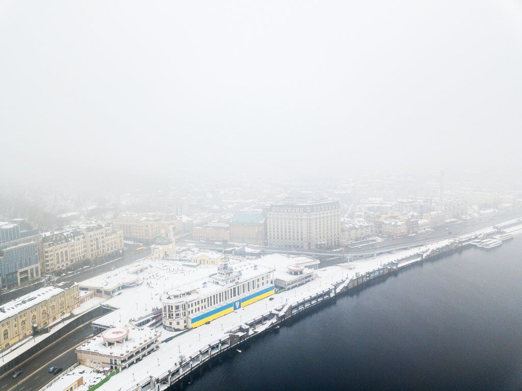 Киевский порт с высоты птичего полета: невероятное фото