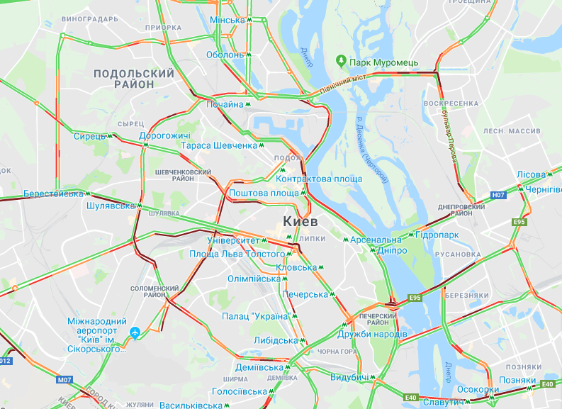 Пробки в Киеве