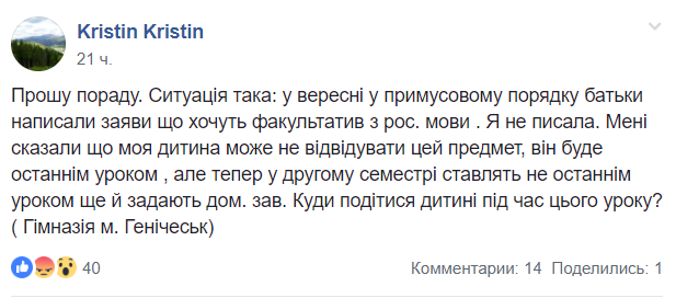 Заставляют учить! Школа на Херсонщине угодила в языковой скандал