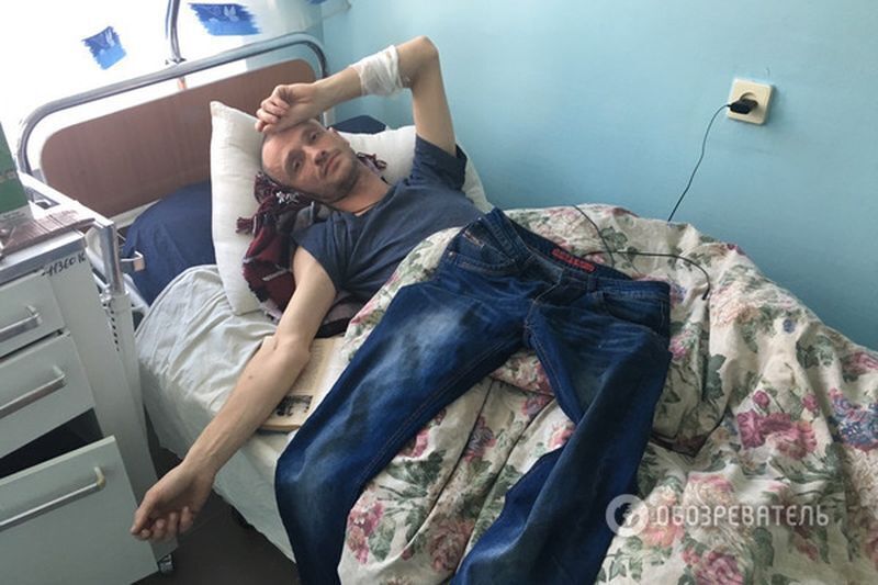 В'ячеслав Хімікус (січень 2017 р.) Після вогнепального поранення з нагородного пістолета Пашинського