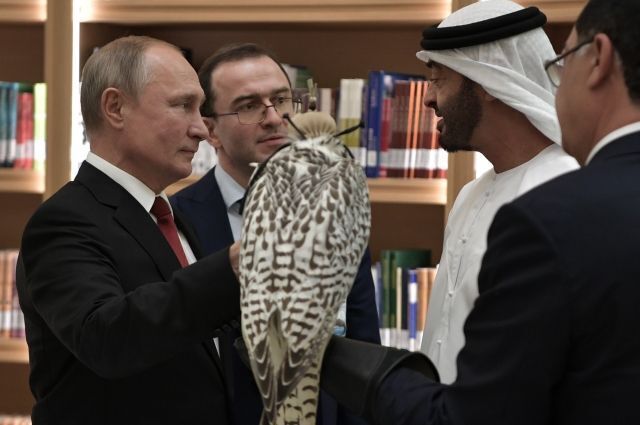 Путин подарил кречета принцу Абу-Даби