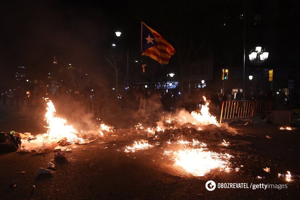 Протесты в Барселоне