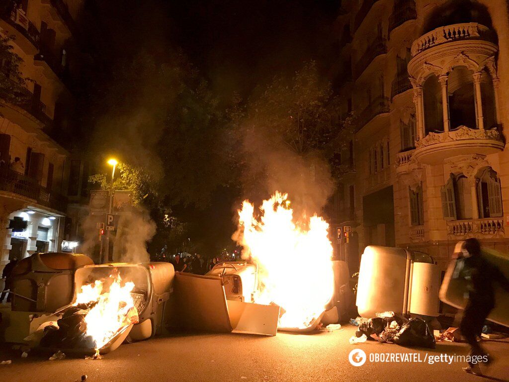 Протесты в Барселоне