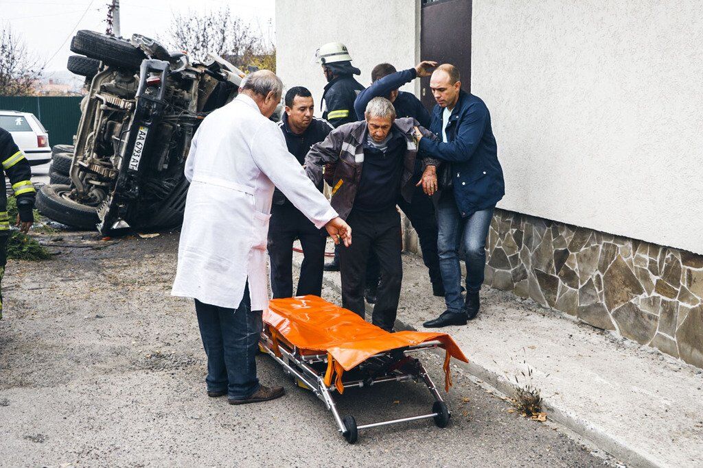 Под Киевом в селе Вита-Почтовая в понедельник, 21 октября, произошло ДТП с пострадавшим