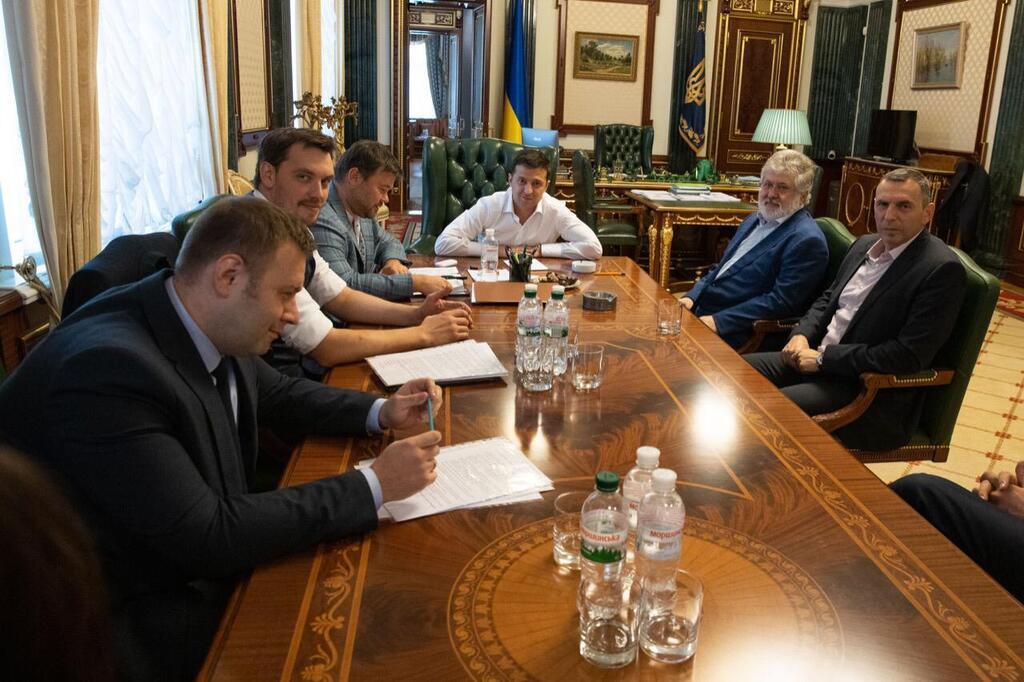 Коломойский и Зеленский на встрече в Офисе президента 10 сентября 2019 года