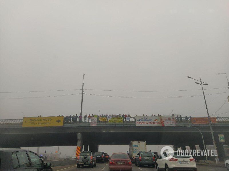 Митинг в Киеве против загрязнения воздуха