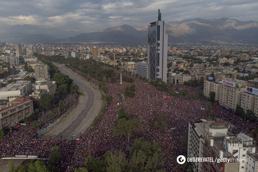 Протесты в Чили