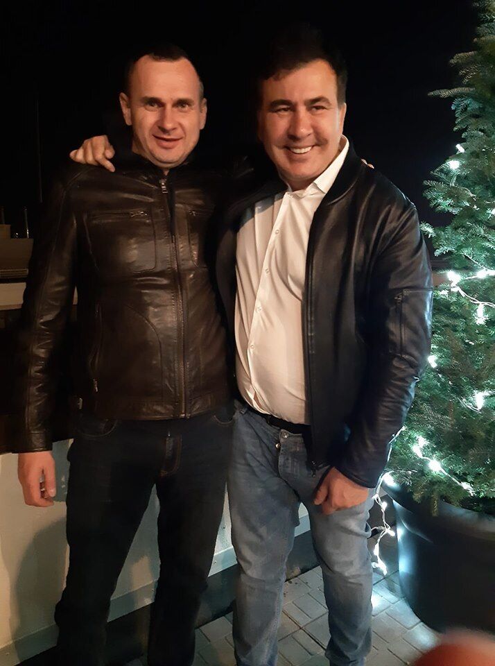 Сенцов здивував мережу знімком із Саакашвілі