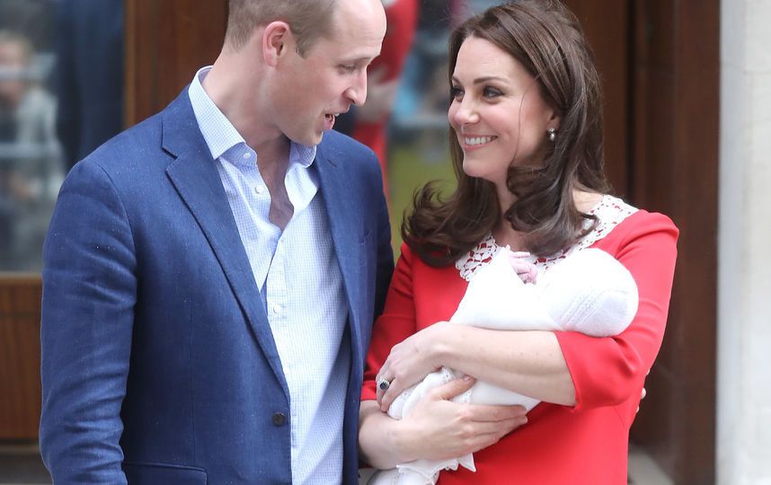 Принц Уильям, Кейт Миддлтон и новорожденный принц Луи