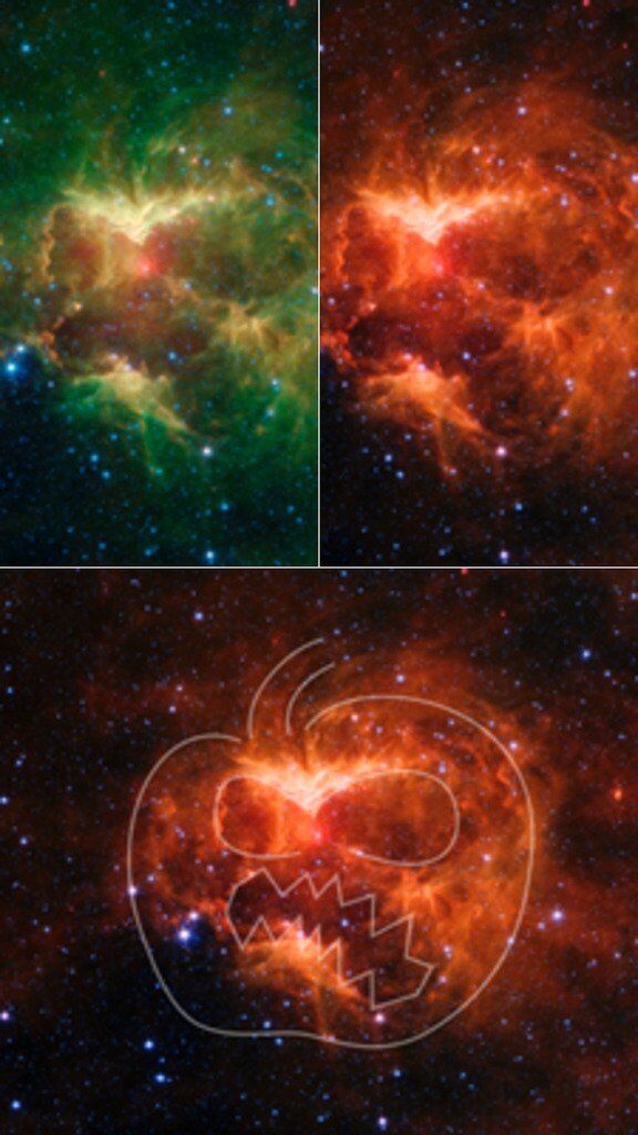 Гарбуз в космосі: в NASA виявили символ Геловіна на краю галактики. Фото