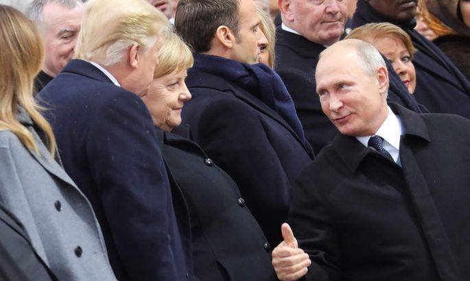 Владимир Путин, Ангела Меркель и Дональд Трамп