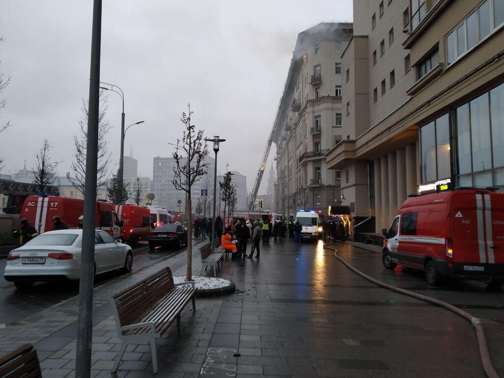 Пожежа у центрі Москви