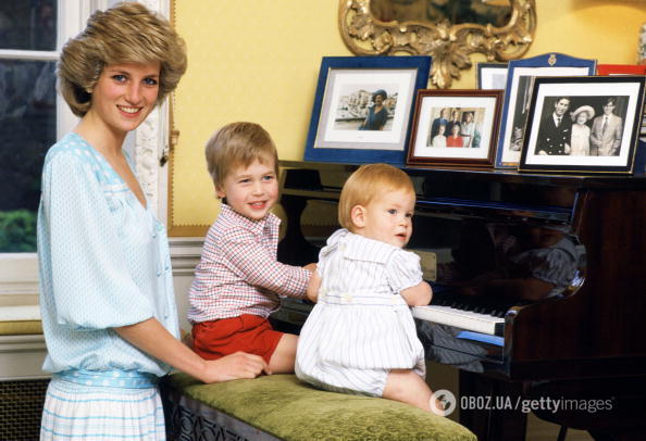 Принцеса Діана із синами