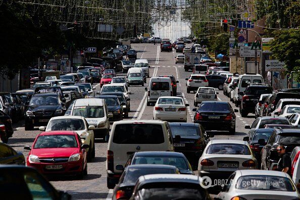 Советник мэра Киева считает, что центральные столичные дороги перегружены транспортом