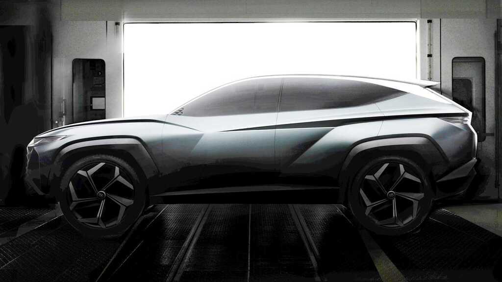 Hyundai Tucson 2020 отримає більш динамічний силует, порівнюючи з актуальною моделлю