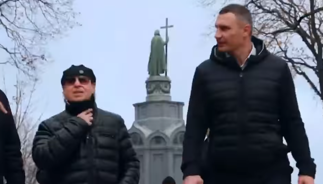 Клаус Майне прогулялся с Виталием Кличко по Киеву
