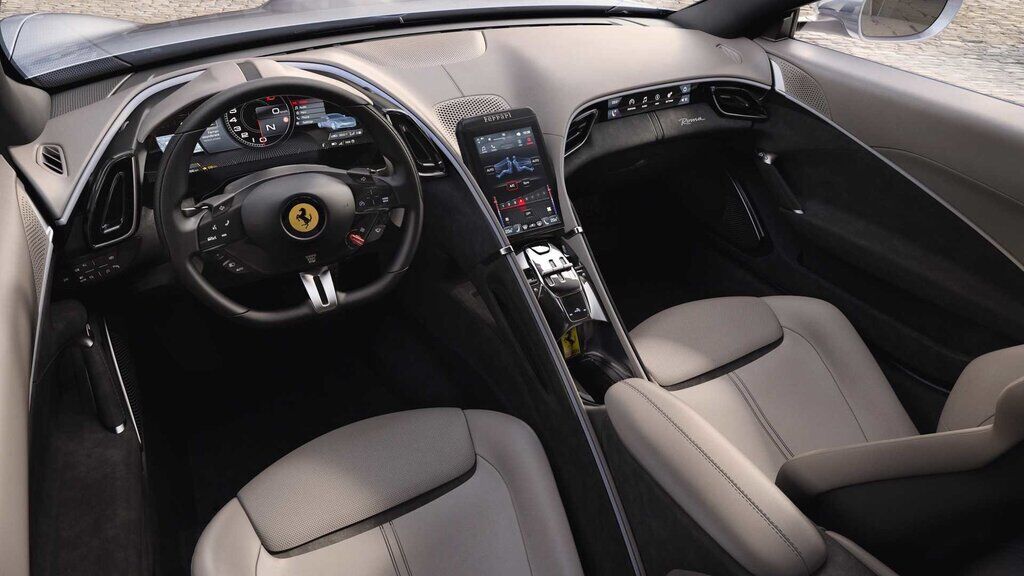 Інтер'єр Ferrari Roma 2020 відрізняється від всіх моделей компанії