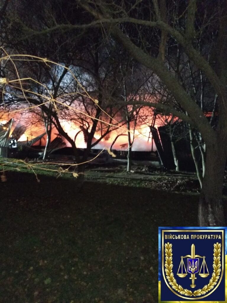 Пожар на военном складе в Винницкой области