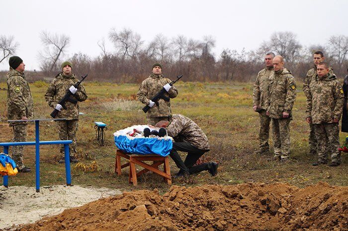 Похороны бойца ВСУ Геннадия Моторина в Краматорске