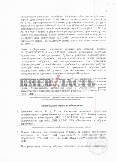 Документ относительно ТРЦ на месте рынка Петровка