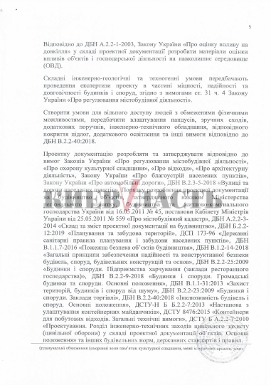 Документ щодо ТРЦ на місці ринку Петрівка