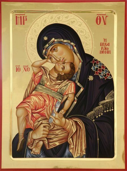 Ікона Божої Матері "Взграння Немовля"