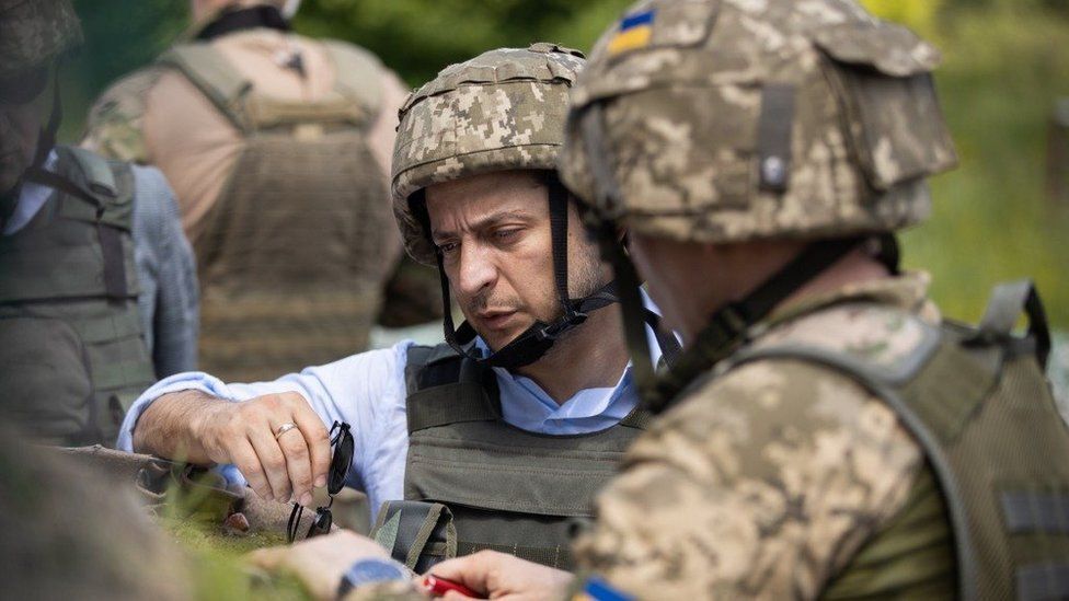 Владимир Зеленский на Донбассе