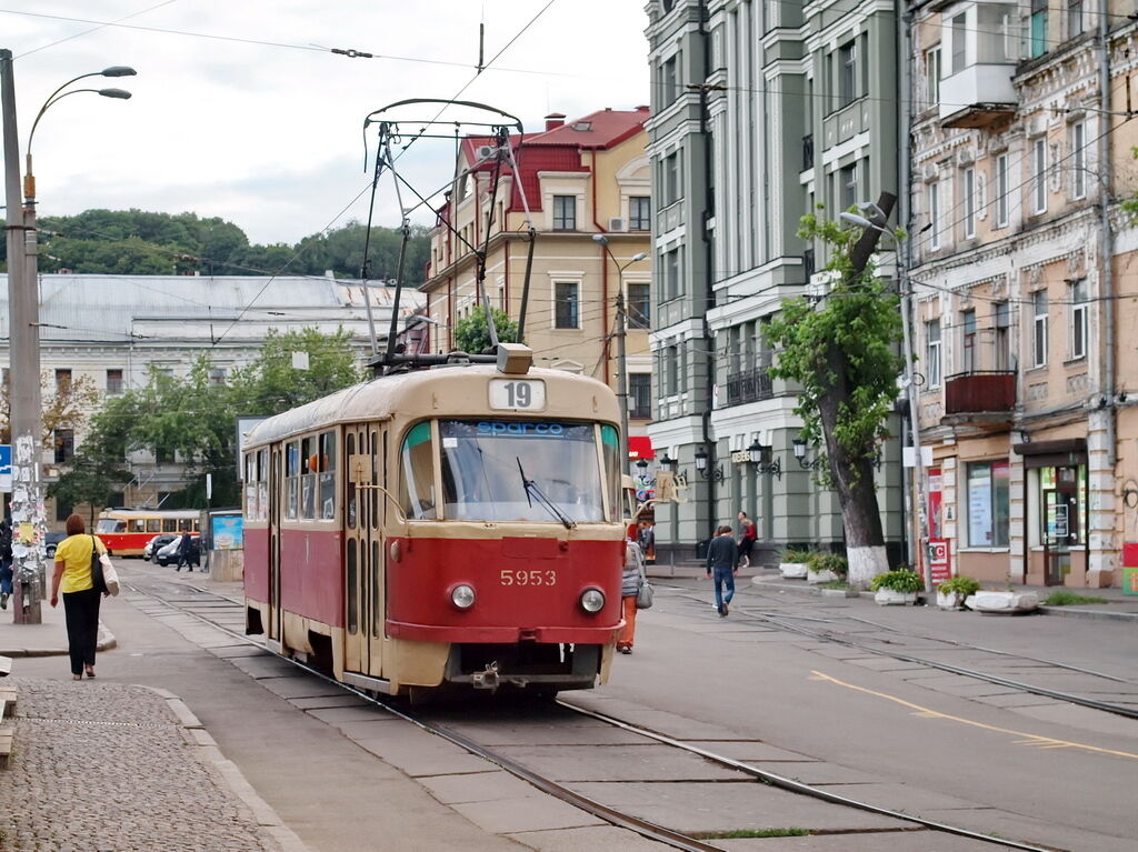 Трамвай на Подоле (иллюстрация)