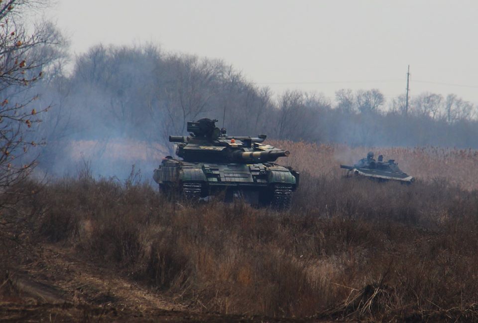 19 листопада в ООС відбулися танкові навчання