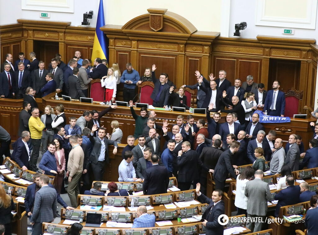 Рейтинг "Слуги народа" падает