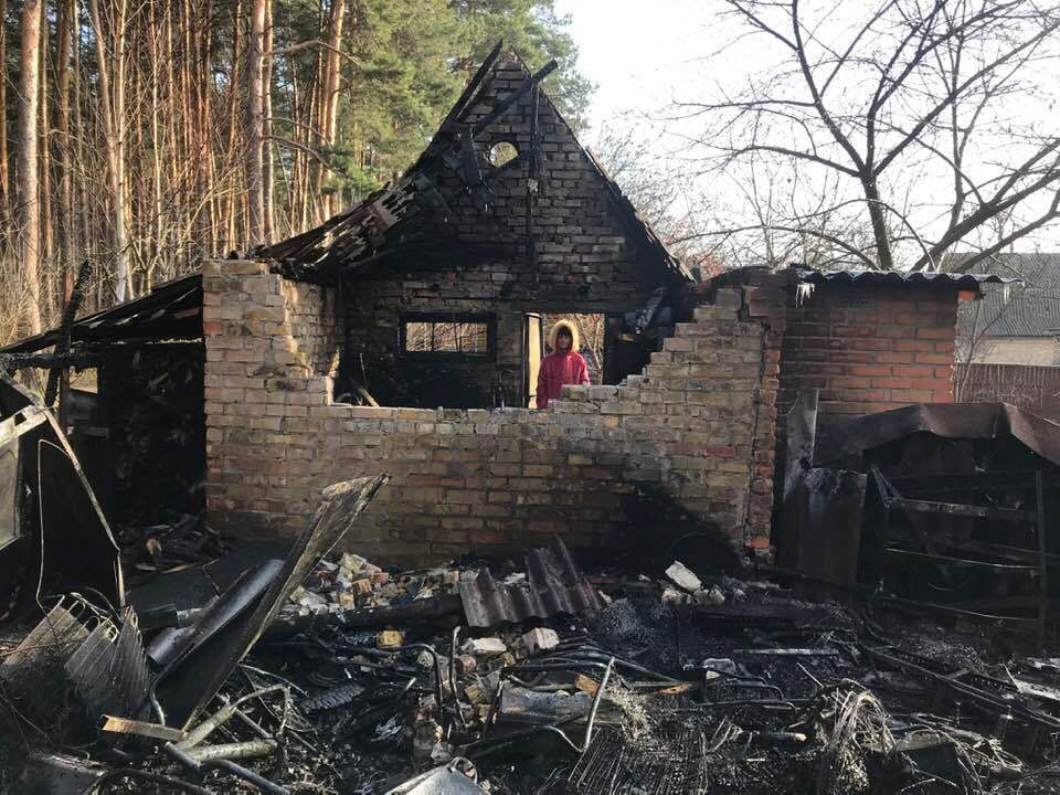 У известного ветерана АТО полностью сгорел дом