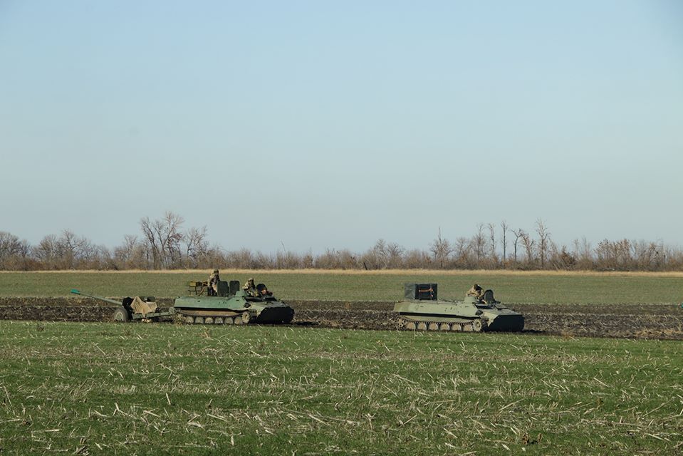 Обучение танкистов ВСУ на Донбассе