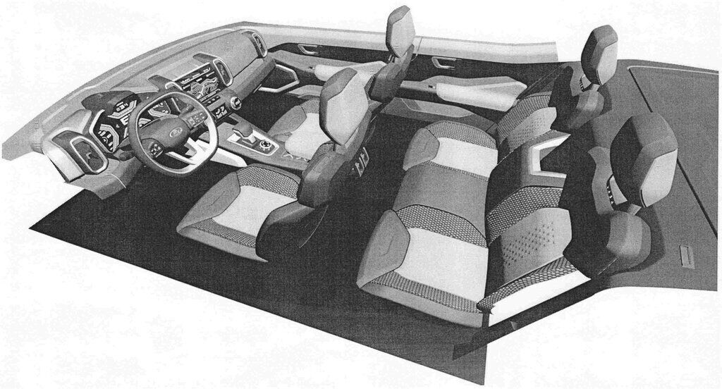 Салон прототипа Lada Vision 4x4, мягко говоря, отличается от серийной машины