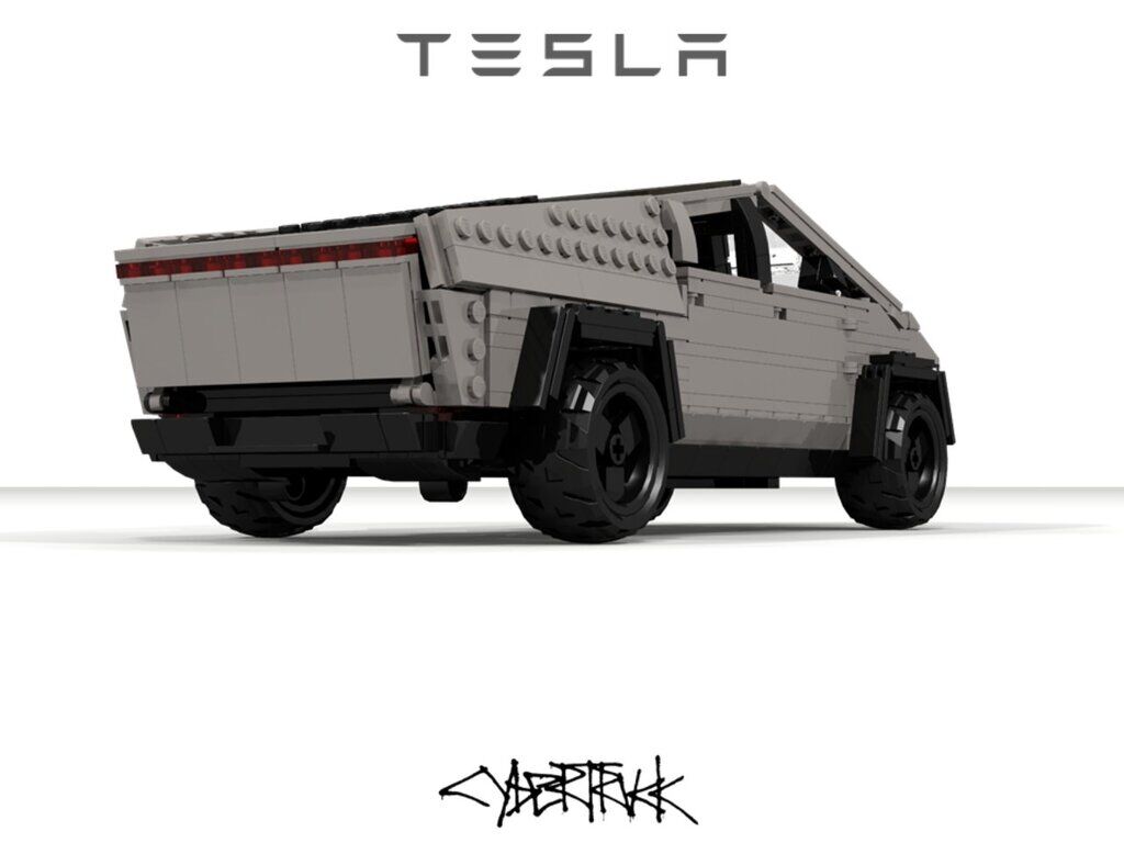 Tesla Cybertruck из деталей Lego